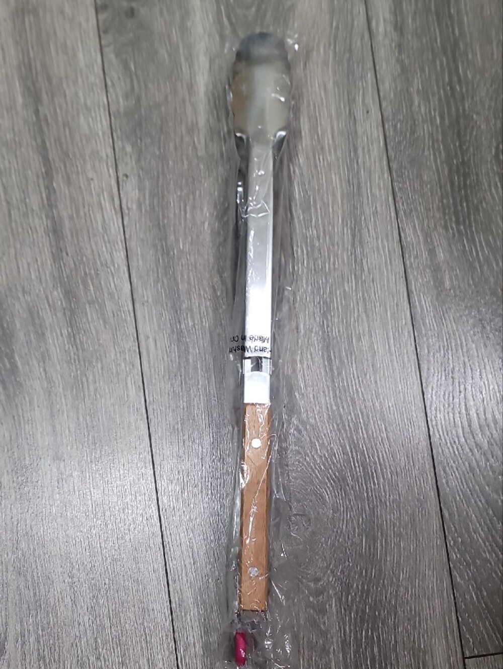 T-Mobile Stainless BBQ Steel Tongs with Bamboo Handles